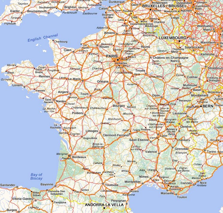 Mapa de francia