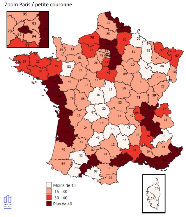 Number of people killed by department in 2020