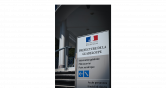 Panneau d'information de la préfecture de la région Guadeloupe
