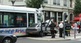 accidente de tranvía contra coche