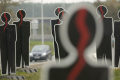 silhouettes of fatalities